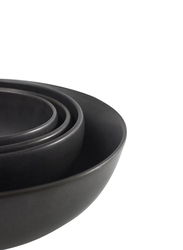 Serax Large Pure by Pascale Naessens Stoneware Multi-Purpose Bowl, 307-B1013048, Black