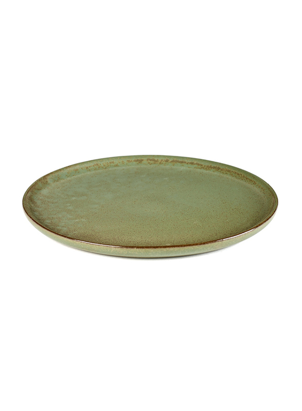 Serax Large Surface By Sergio Herman Stoneware Plate, 307-B5116203A, Camo Green