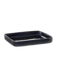 Serax 18cm Terres de Reves by Anita Le Grelle Stoneware Square Serving Plate, B5116172, Dark Blue