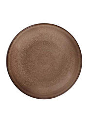 Luzerne 30oz Rustic China Deep Coupe Plate, 23 x 5.1cm, Chestnut Brown
