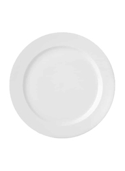 Luzerne 21cm Eco China Rim Serving Plate, 21 x 2cm, White