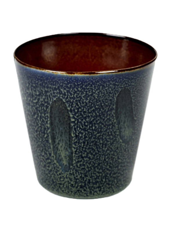 Serax 7cm Terres de Reves by Anita Le Grelle Stoneware Goblet Conic Cup, 307-B5116114, Dark Blue/Rust