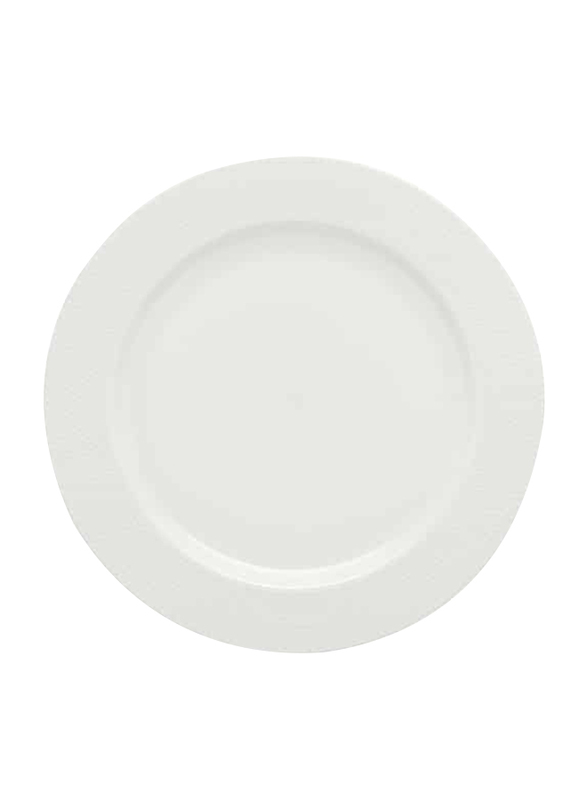 Luzerne 16.5cm Prism China Rim Plate, 16.4 x 1.9cm, White