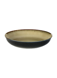 Serax Small Terres de Reves by Anita Le Grelle Stoneware Soup Plate, B5116138, Mist Grey/Dark Blue