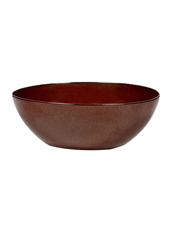 Serax XL Terres de Reves by Anita Le Grelle Stoneware Bowl, 380gm, 18.4 x 7.1cm, Rust
