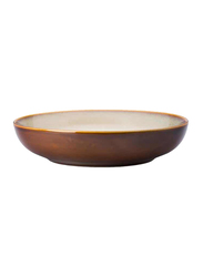 Luzerne 48oz Rustic China Deep Coupe Plate, 25.8 x 5.9cm, Sama Yellow