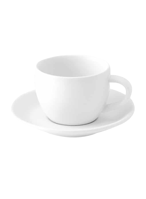 Luzerne 15cm Eco China Coupe Saucer, 15 x 2.5cm, White