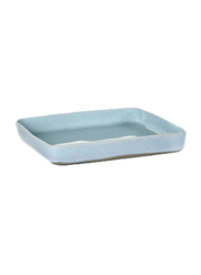 Serax 18cm Terres de Reves by Anita Le Grelle Stoneware Square Serving Plate, B5116171, Light Blue