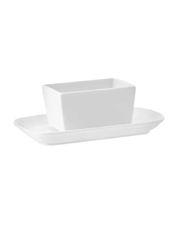 

Luzerne 9.5cm Eco China Rectangular Sachet Holder, CW1707010, White
