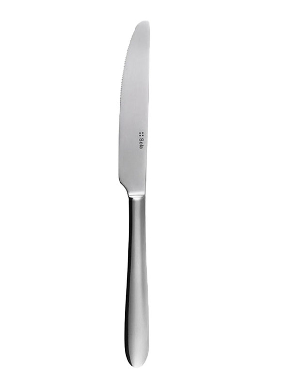 Sola Swiss Turin Stainless Steel Dessert Knife, Silver