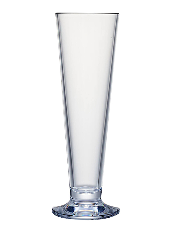 Strahl 16oz Pilsner Footed Polycarbonate Beer Glasses, 224-411603, Clear
