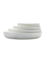 Serax 6cm Aqua by Serax Porcelain Piet Boon Low Plate, 307-B9214700, White