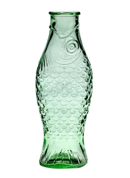 Serax 1 Ltr Fish & Fish By Paola Navone Glass Bottle, 307-B0816757, Transparent Green