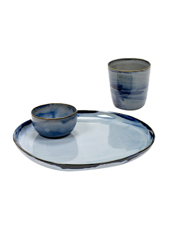 Serax 60ml Terres de Reves by Anita Le Grelle Goblet S Stoneware Glass, 307-B5118113, Blue