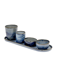 Serax 60ml Terres de Reves by Anita Le Grelle Goblet S Stoneware Glass, 307-B5118113, Blue