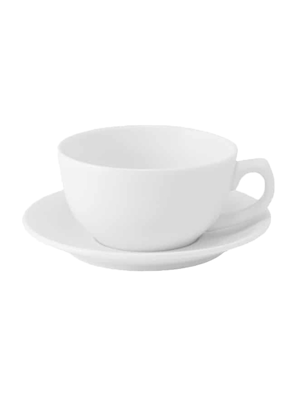 Luzerne 11oz Eco China Cappuccino Cup, 258-CW1407138, White