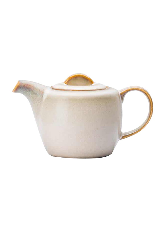 Luzerne 14oz Rustic China Beverage Pot, 17.5 x 10.5 x 8.6cm, Sama Yellow