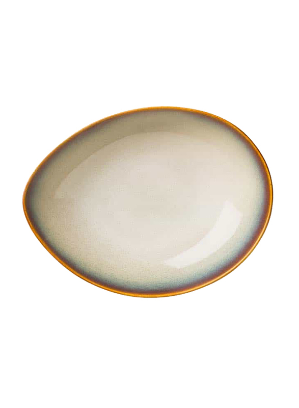 Luzerne 39oz Rustic China Soup Bowl, 28 x 21.5 x 7.1cm, Sama Yellow