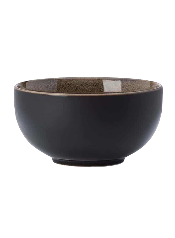 Luzerne 15oz Rustic China Bowl, 12.5 x 6.6cm, Chestnut Brown