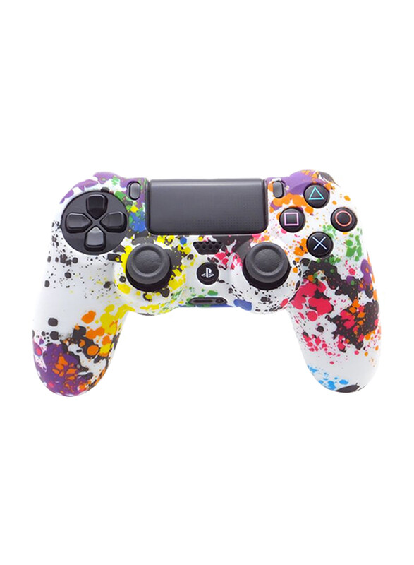 

Generic Game Controller Silicone Skin Protective Case Cover for PlayStation 4, White