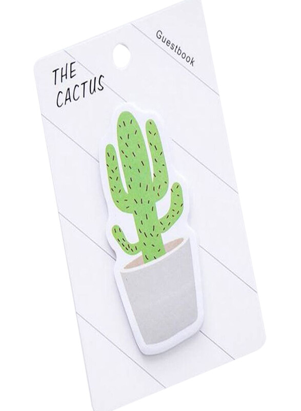 

Generic Paper Schedule Potted Plant (Cactus A) Style Sticky Note, Green/White
