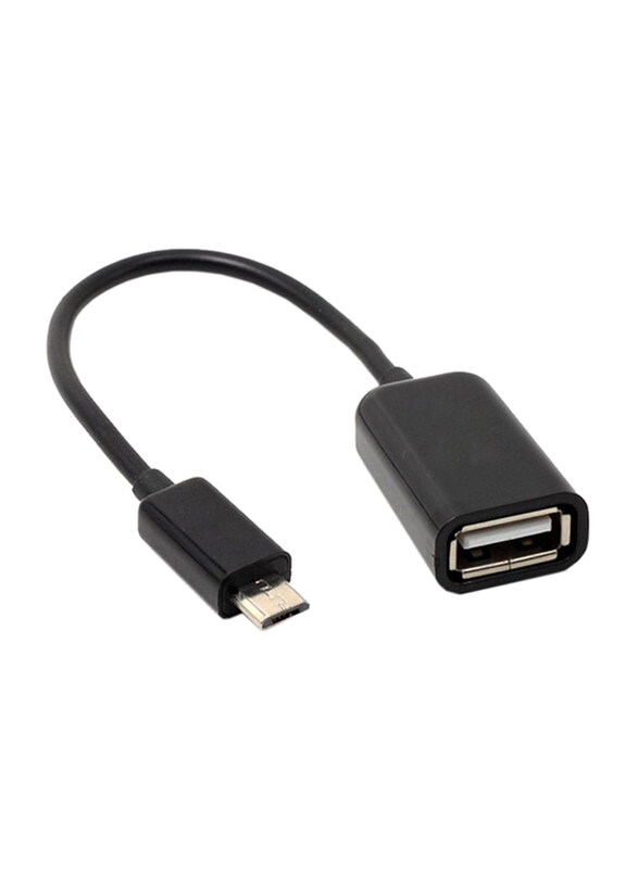 

Unbranded 6-Inch USB OTG Cable, Micro-B USB Male to USB Type A for Smartphones/Tablets, Black