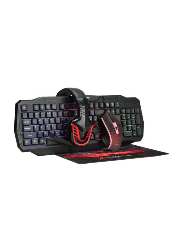 

Xtrike-Me 4-in-1 Gaming Combo, Black/Red