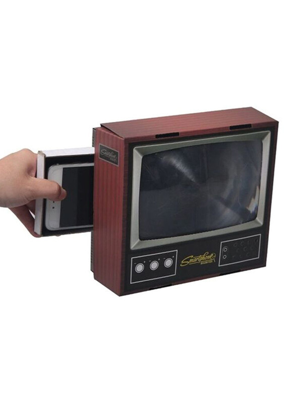 

Unbranded Creative Paper Retro Tv Magnifying Glass Mobile Phone, Black