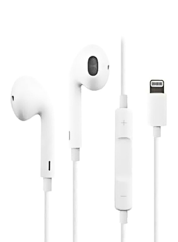 

Unbranded Lighting Cable In-Ear Earphones with Mic, White