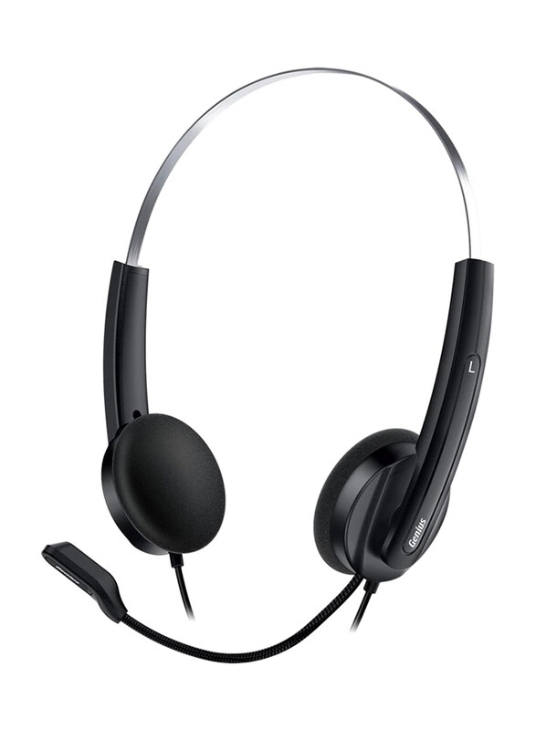 

Genius HS-220U USB On-Ear Headphone, Black