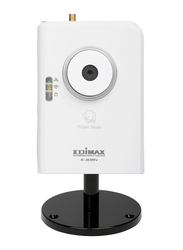 ايديماكس IC-3030Wn-UK كاميرا IP ثلاثية الاوضاع سرعة 150 ميغابت في الثانية 802.11n مع عدسة 1.3 ميغابكسل, ابيض