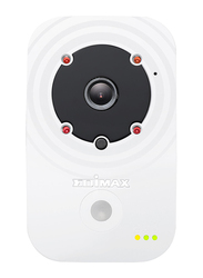 ايديماكس IC-3140W-UK كاميرا شبكة لاسلكية للنهار و الليل اتش دي, (UK PSU), ابيض