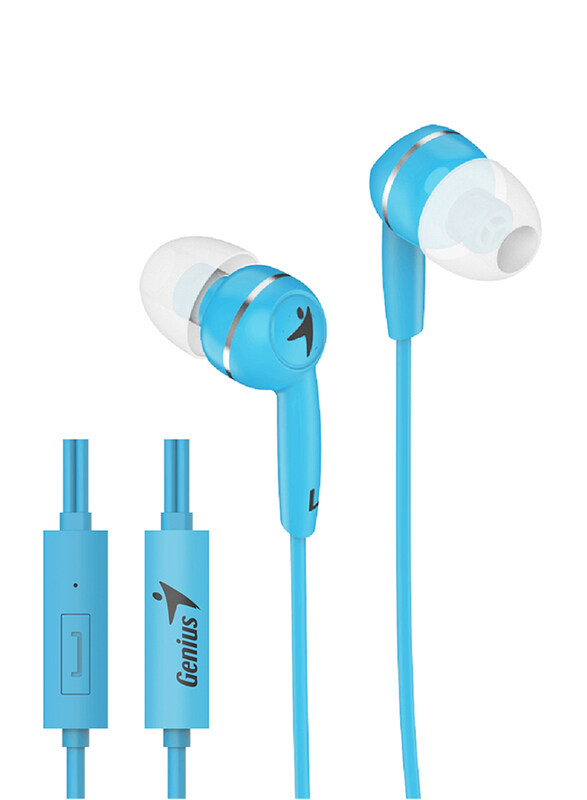 

Genius HS-M320 3.5mm Jack In-Ear Headphones, with Mic, Blue
