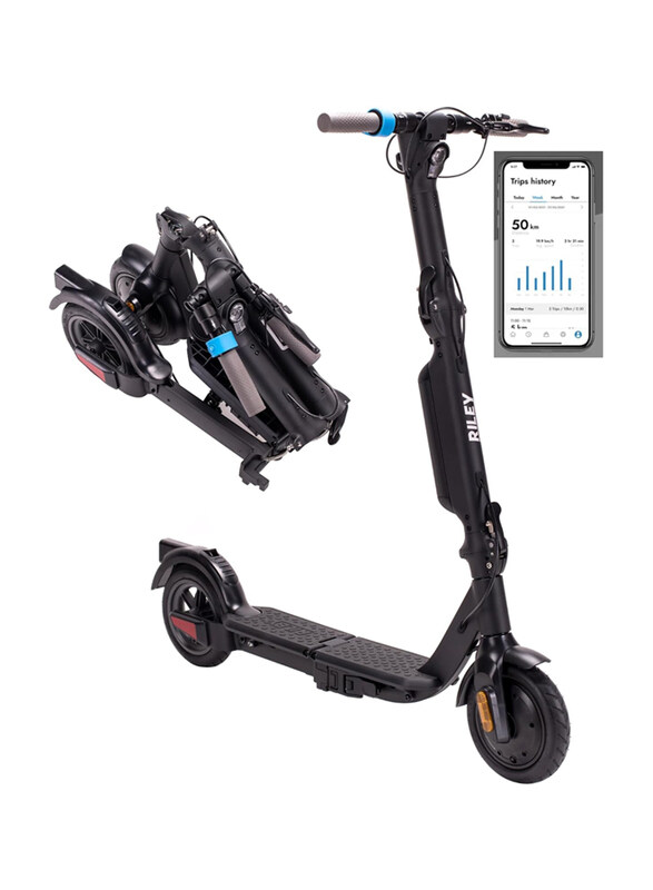 

Riley Scooters RS3 Plus Folding Electric Scooter, Black