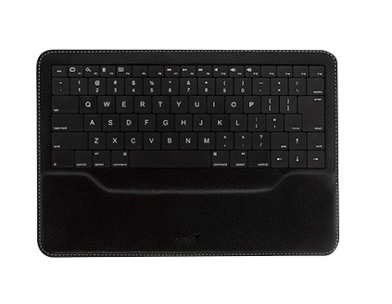 Genius Luxepad Ultra-Thin Keyboard with Built-In Battery For Ipad, Black