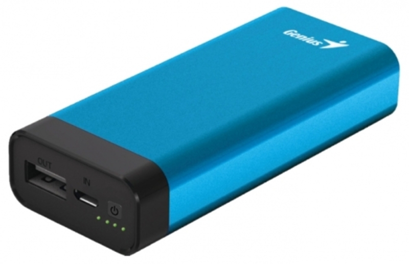 Genius 5200mAh Eco-U527 Powerbank Universal Portable Battery, Blue