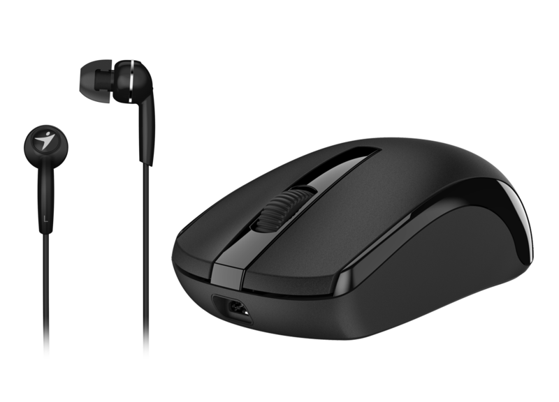 

Genius MH-8100 Wireless Mouse With Headset, Black