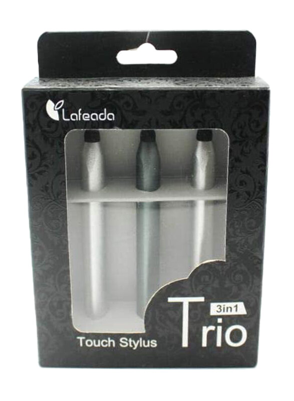 

Lafeada Stylus Pen Family Pack for Tablet, Silver/Black
