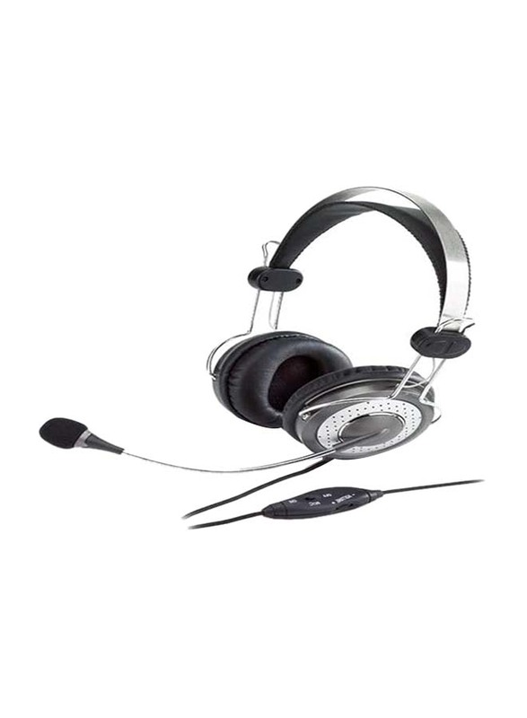 Genius HS-04SU Wired On-Ear Headset, Grey