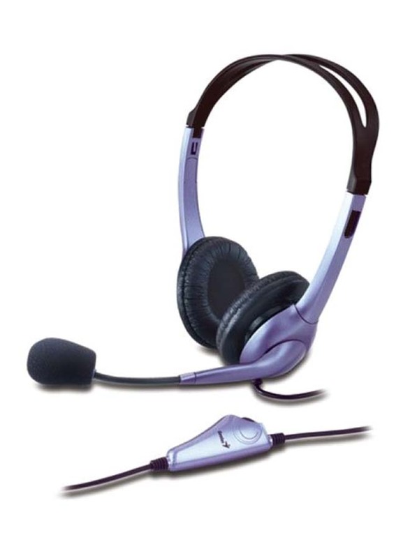 Genius HS-04S Wired On-Ear Headset, Grey