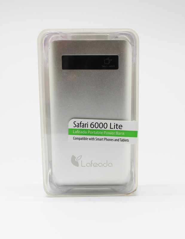 Lafeada 6000mAh Safari-6000 Lite Powerbank Universal Power Pack, Silver
