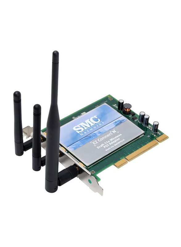 

SMC Networks EZ Connect 802.11b/g/n 300Mbps Wireless Pci Adapter SMCWPCI-N, Black