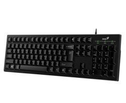 Genius KB-101 USB Smart Keyboard with User Customise F Key, Black