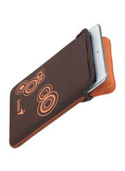 Genius Tablet PC/iPad Mini/iPad 8-inch Polyester Waterproof Sleeve Bag, GS-801, Brown/Orange