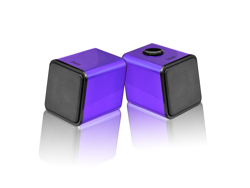 Divoom Iris-02 2.0 Channel Stereo Speakers system, Purple