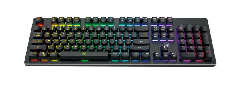 

Genius GX Scorpion K10 Smart Gaming Keyboard, Mechanical Feel, RGB Backlight With App to customise Keys and Macros, Black