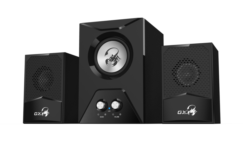 

Genius Gx Subwoofer Sw-G2.1 500 Wooden Speakers, Rocket Subwoofer, 15 W Rms, With Bass Controls, Black