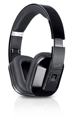 Genius HS-970BT Over Ear Wireless Headset, Black