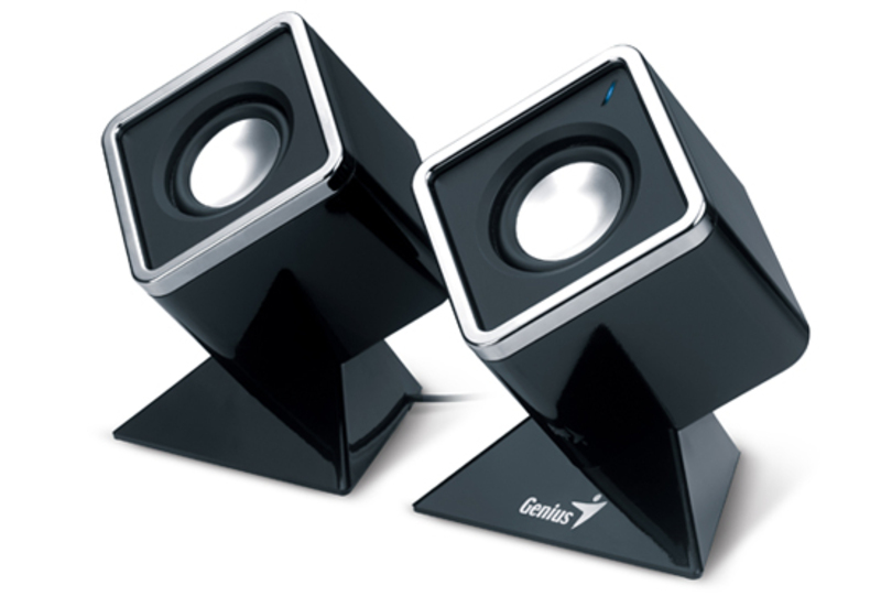 Genius SP-D120 Cube Design 2 W USB 2 Channel Speaker, Black