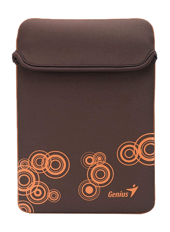 جينيس غطاء حماية لجهاز التابلت/آيباد/آيباد ميني 10 انش من البوليستر المقاوم للماء, GS-1001, بني/برتقالي